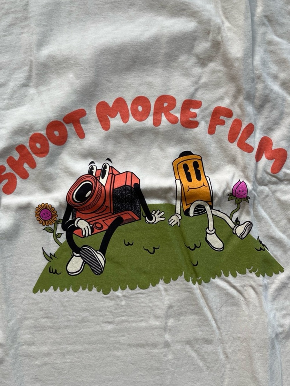 Shoot More Film Graphic T-Shirt - Ivory